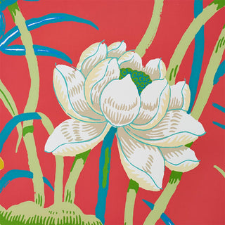 5008434 Schumacher Lotus Garden Unpasted Wallpaper Detail at Say Decor