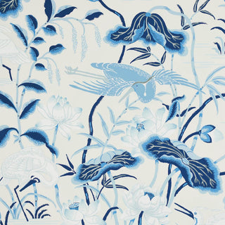5008435 Schumacher Lotus Garden Unpasted Wallpaper at Say Decor