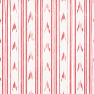 5009221 Schumacher Pink Santa Barbara Ikat Striped Unpasted Wallpaper at Say Decor