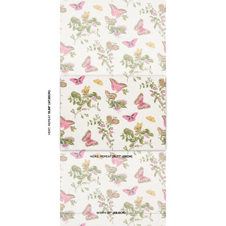Schumacher Baudin Butterfly Floral Unpasted Wallpaper