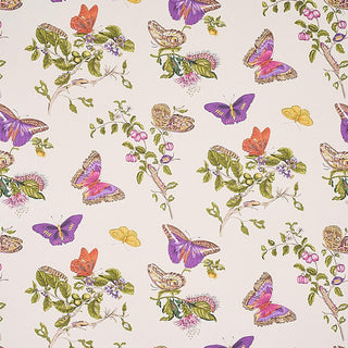 Schumacher Baudin Butterfly Floral Unpasted Wallpaper