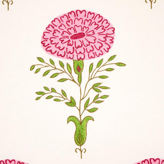 5012070 Pink Schumacher Marigold Floral Unpasted Wallpaper Detail at Say Decor