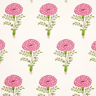 5012070 Pink Schumacher Marigold Floral Unpasted Wallpaper at Say Decor