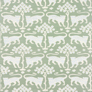 5012300 Schumacher Woodland Leopard Sisal Grasscloth Unpasted Wallpaper from Say Decor