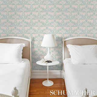 5012301 Schumacher Woodland Leopard Sisal Grasscloth Unpasted Wallpaper Bedroom from Say Decor