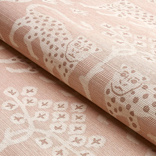 5012302 Schumacher Woodland Leopard Sisal Grasscloth Unpasted Wallpaper Roll from Say Decor
