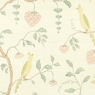 5013700 Schumacher Wisteria Chinoiserie Sisal Grasscloth Unpasted Wallpaper at Say Decor