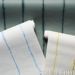 Schumacher x Backdrop Ephemera Striped Unpasted Wallpaper Rolls at Say Decor