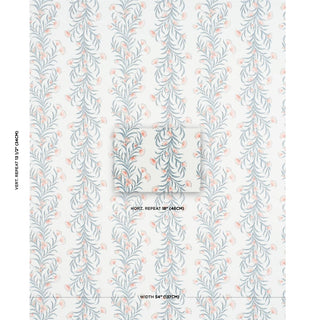 5015360 Schumacher Tasmanian Mimosa Floral Unpasted Wallpaper Scale at Say Decor