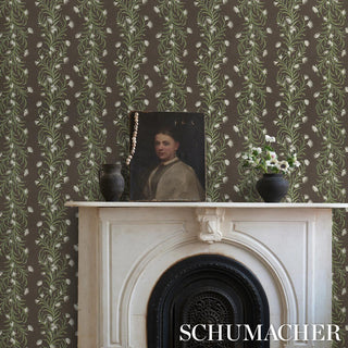 5015361 Schumacher Tasmanian Mimosa Floral Unpasted Wallpaper Decor at Say Decor