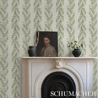 5015362 Schumacher Tasmanian Mimosa Floral Unpasted Wallpaper Decor at Say Decor