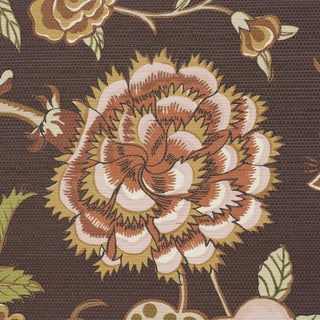 5015640 Schumacher Darsy Tree Of Life Sisal Grasscloth Unpasted Wallpaper detail at Say Decor