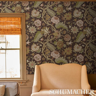 5015640 Schumacher Darsy Tree Of Life Sisal Grasscloth Unpasted Wallpaper living room at Say Decor