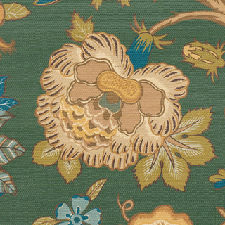 5015641 Schumacher Darsy Tree Of Life Sisal Grasscloth Unpasted Wallpaper detail  at Say Decor