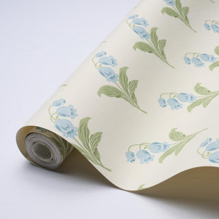 5016280 Schumacher Lily Of The Valley Floral Unpasted Wallpaper roll at Say Decor
