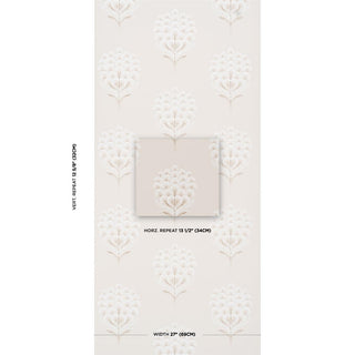 5016340 Schumacher Aurelia Floral Unpasted Wallpaper Scale at Say Decor