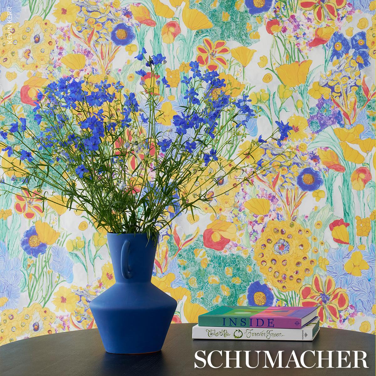 Schumacher Frank's Garden Floral Unpasted Wallpaper – Say Decor LLC
