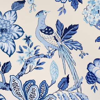 5016660 Schumacher Huntington Gardens Chinoiserie Unpasted Wallpaper Detail from Say Decor
