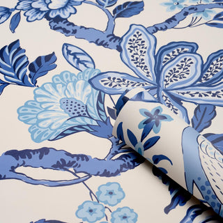 5016660 Schumacher Huntington Gardens Chinoiserie Unpasted Wallpaper Roll from Say Decor