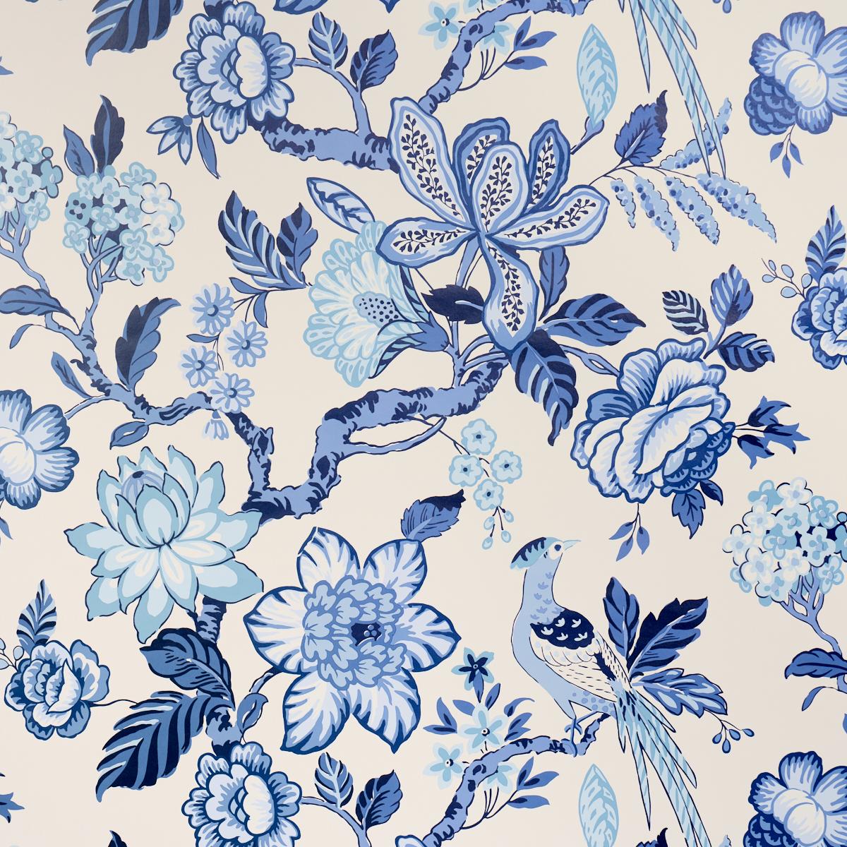5016660 Schumacher Huntington Gardens Chinoiserie Unpasted Wallpaper from Say Decor