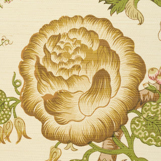 5016681 Schumacher Josephine Jacobean Sisal Grasscloth Unpasted Wallpaper Detail at Say Decor