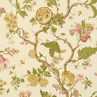 5016681 Schumacher Josephine Jacobean Sisal Grasscloth Unpasted Wallpaper at Say Decor