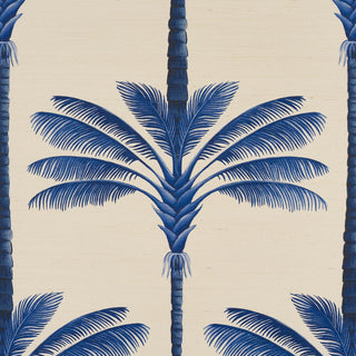 5016962 Schumacher A Palm Is A Palm Sisal Grasscloth Unpasted Wallpaper Detail at Say Decor