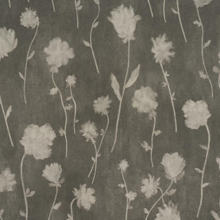 5017360 Schumacher x Backdrop Charcoal Before Midnight Floral Unpasted Wallpaper at Say Decor