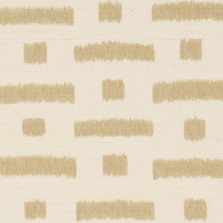 5017591 Schumacher Abstract Ikat Sisal Grasscloth Unpasted Wallpaper Detail at Say Decor