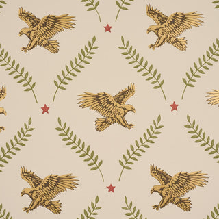 5017740 Schumacher Lolaire Eagle Unpasted Wallpaper Detail at Say Decor