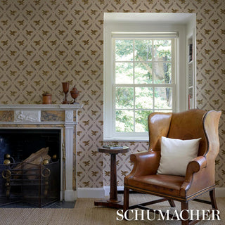 5017741 Schumacher Lolaire Eagle Unpasted Wallpaper Living Room at Say Decor