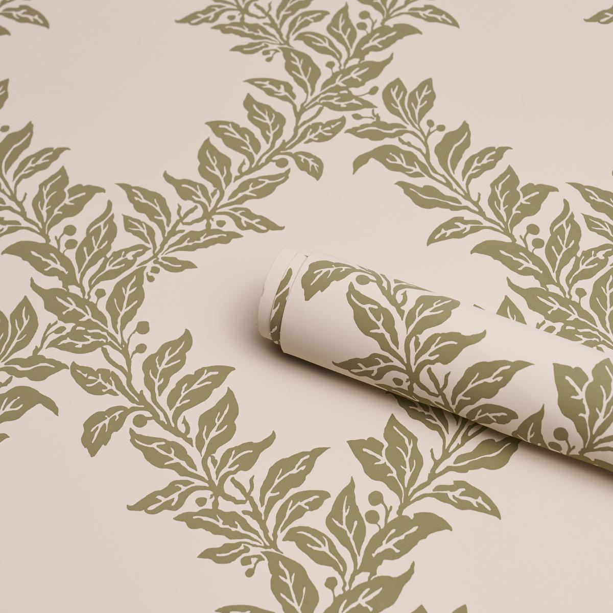 5017750 Schumacher Tyninghame Trellis Unpasted Wallpaper roll at Say Decor
