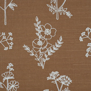 5017911 Schumacher Lisbeth Embroidered Sisal Unpasted Wallpaper Detail at Say Decor