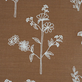 5017911 Schumacher Lisbeth Embroidered Sisal Unpasted Wallpaper Accent at Say Decor