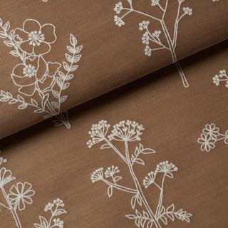 5017911 Schumacher Lisbeth Embroidered Sisal Unpasted Wallpaper Roll at Say Decor