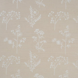 5017912 Schumacher Lisbeth Embroidered Sisal Unpasted Wallpaper at Say Decor
