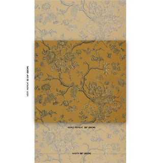 5017970 Schumacher Inverness Garden Unpasted Wallpaper Scale at Say Decor