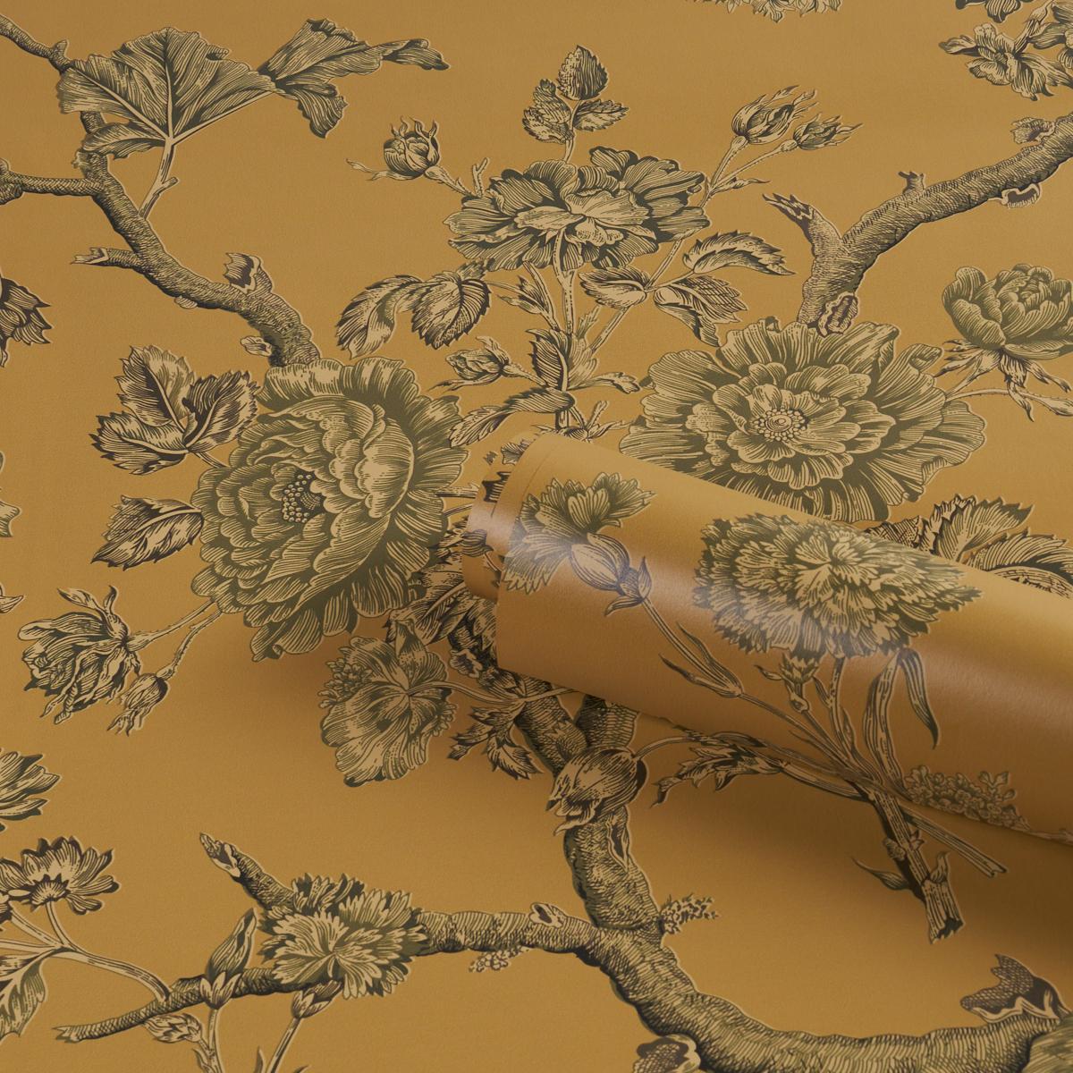 5017970 Schumacher Inverness Garden Unpasted Wallpaper Roll at Say Decor