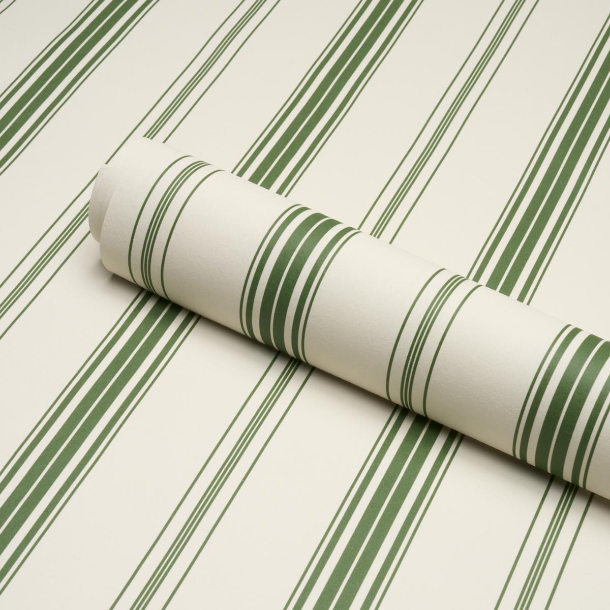 5018190 Schumacher Coco Stripe Unpasted Wallpaper roll at Say Decor