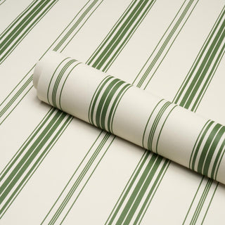 5018190 Schumacher Coco Stripe Unpasted Wallpaper roll at Say Decor