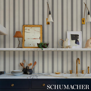 5018195 Schumacher Coco Stripe Unpasted Wallpaper Decor at Say Decor