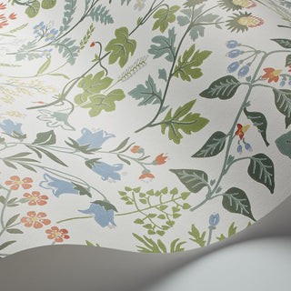 5475 Ivory Boråstapeter Flora Unpasted Wallpaper Roll at Say Decor
