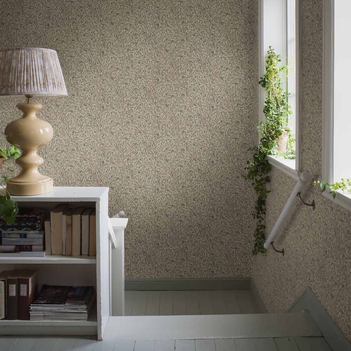 5704 Boråstapeter Olivträd Botanical Unpasted Wallpaper Staircase from Say Decor