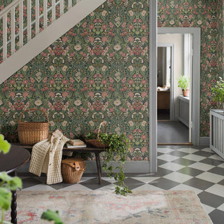 5721 Boråstapeter Örtagård Floral Unpasted Wallpaper Entryway from Say Decor