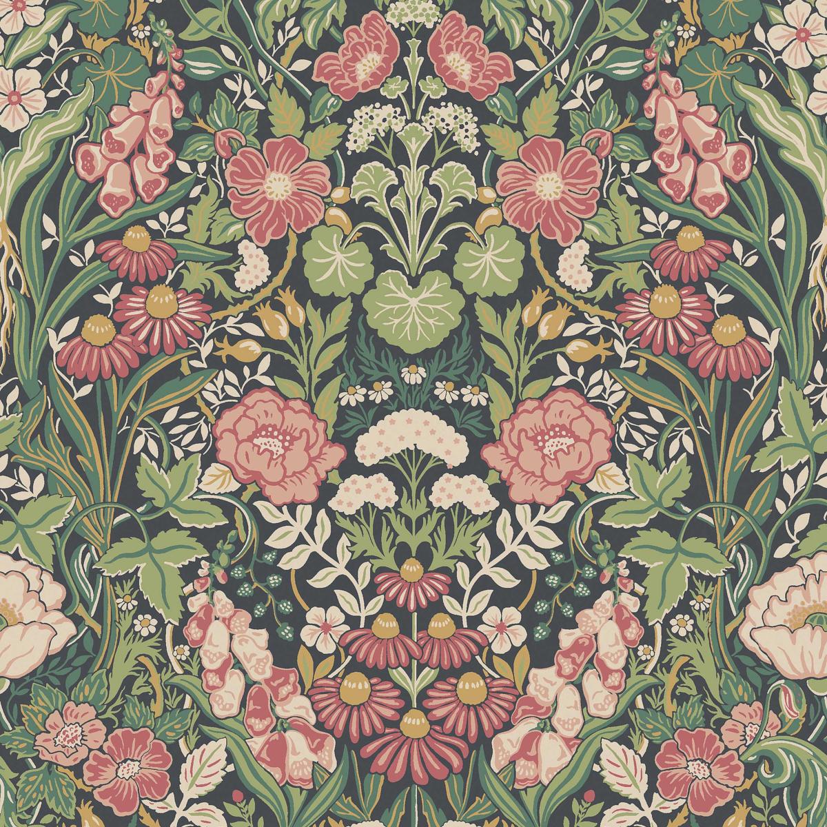 5721 Boråstapeter Örtagård Floral Unpasted Wallpaper from Say Decor