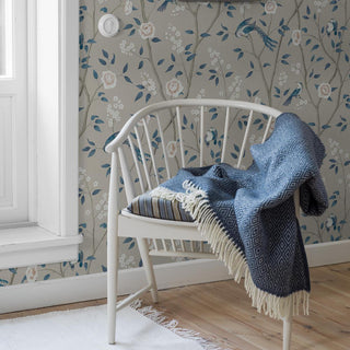 6143 Boråstapeter Paradise Birds Chinoiserie Unpasted Wallpaper Sitting Room at Say Decor