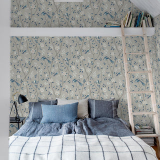 6143 Boråstapeter Paradise Birds Chinoiserie Unpasted Wallpaper Bedroom at Say Decor