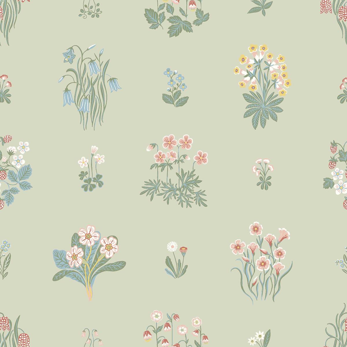 6950 Boråstapeter Ängsflora Unpasted Wallpaper at Say Decor