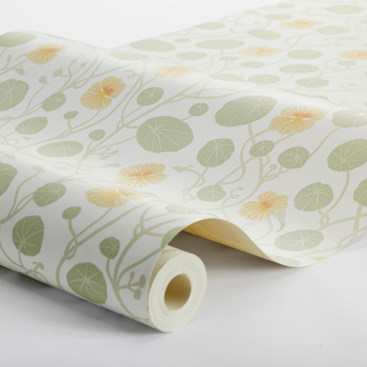 6975 Boråstapeter Krasse Floral Unpasted Wallpaper Roll at Say Decor