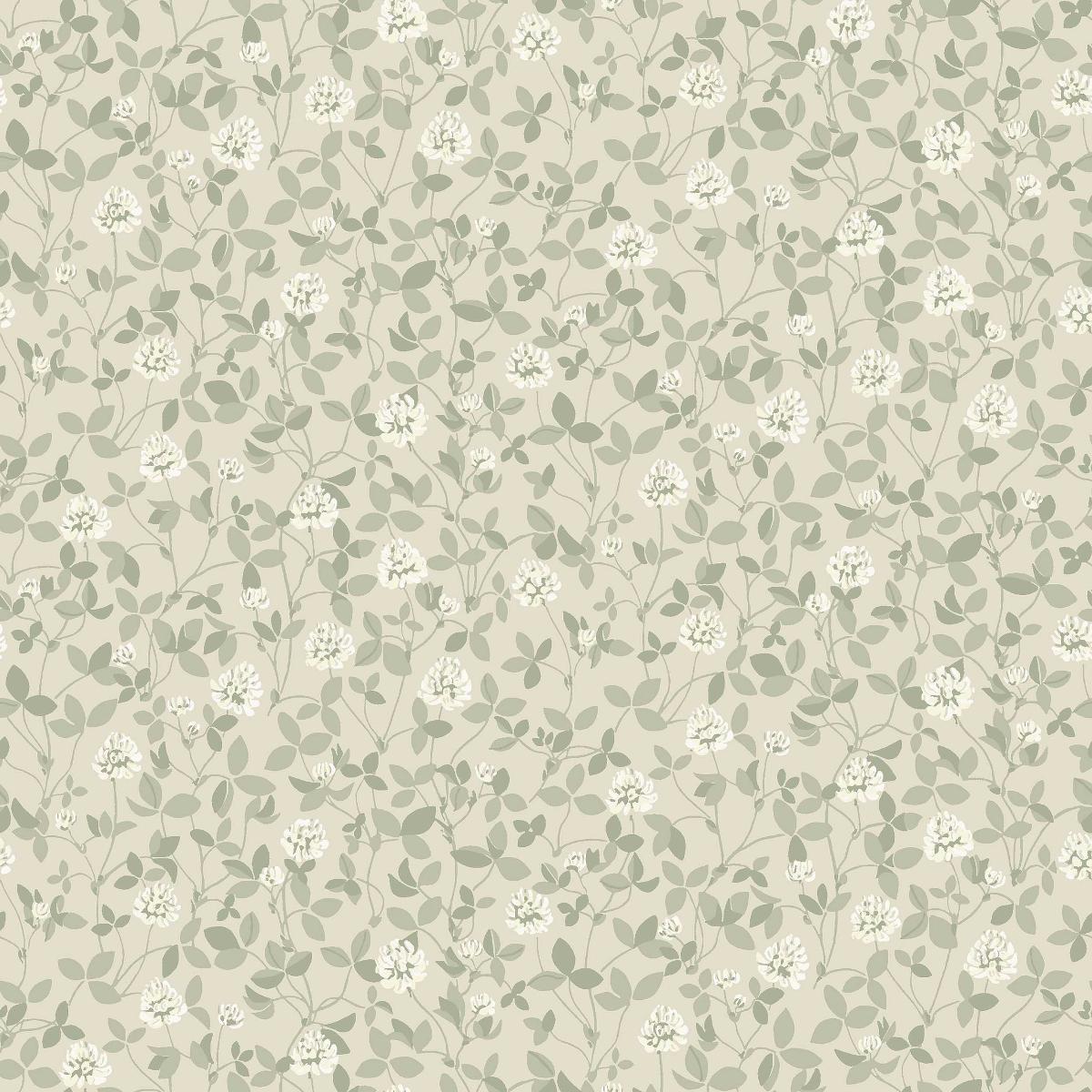 6977 Boråstapeter Klöver Floral Unpasted Wallpaper at Say Decor